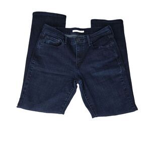 Levi's 505 Womens 29X30 Dark Wash Straight Leg Mid Rise Jeans‎  Stretch